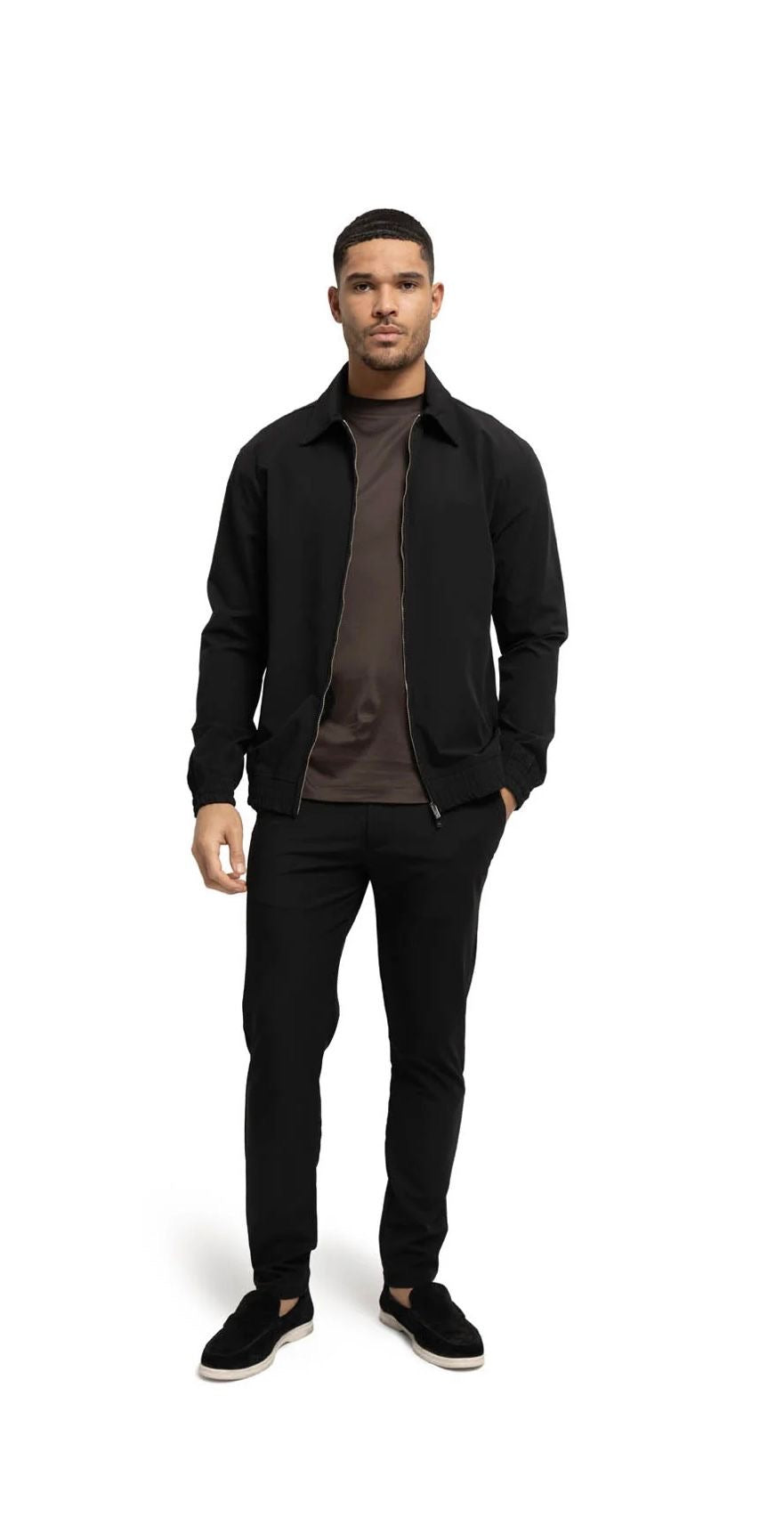 Malelions Men Technical Zip Jacket | Black