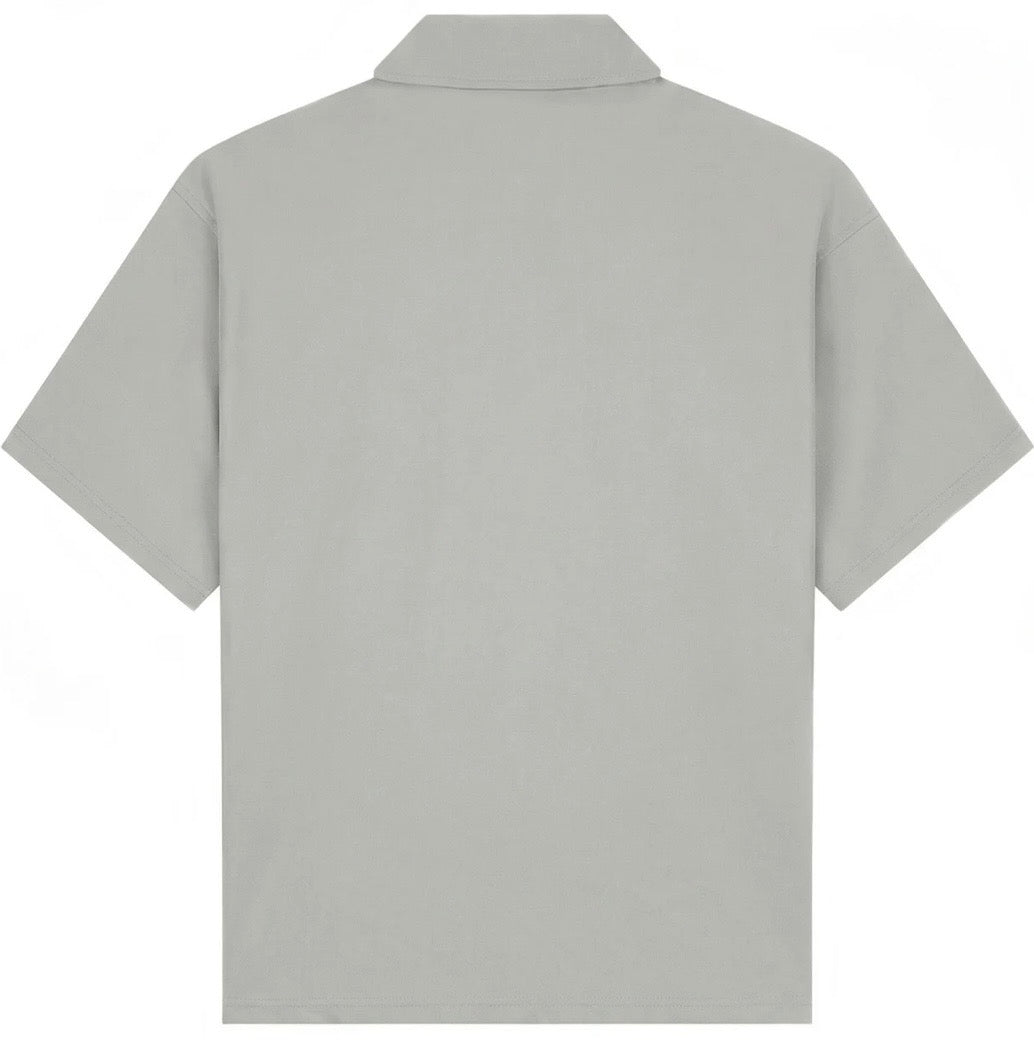 Malelions Men Capri Zip Shirt | Ice Blue