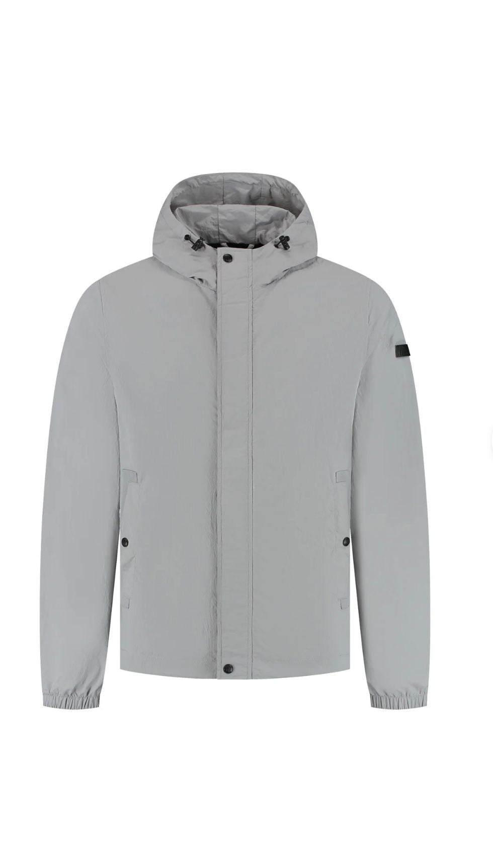 Malelions Men Nylon Windbreaker | Pearl Grey