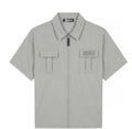 Malelions Men Capri Zip Shirt | Ice Blue