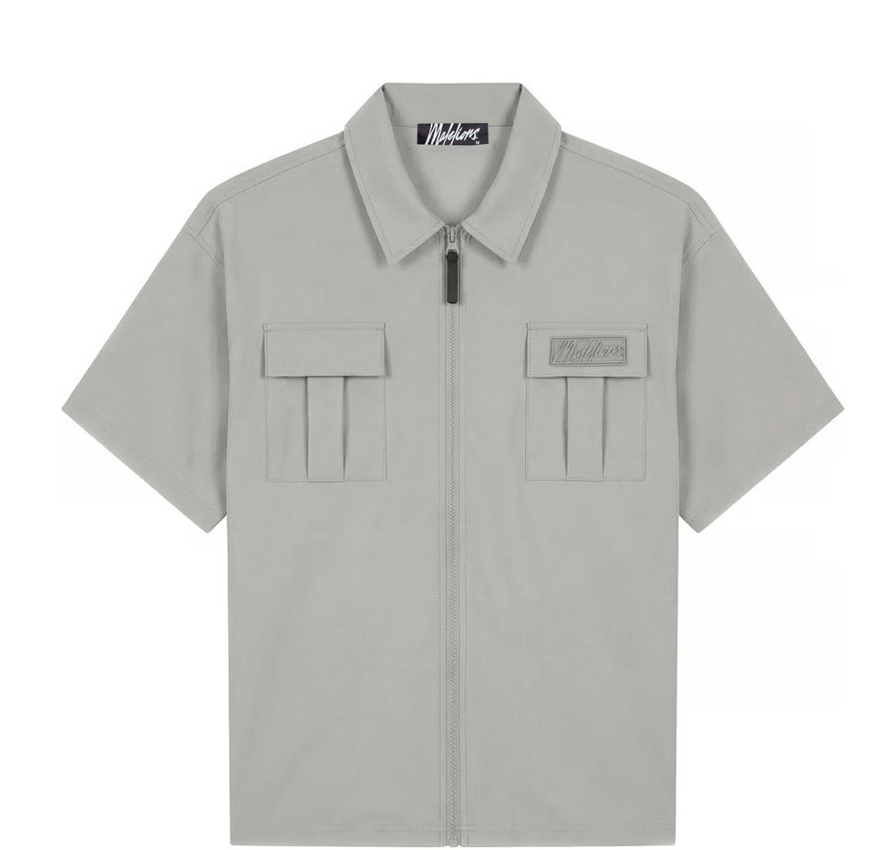Malelions Men Capri Zip Shirt | Ice Blue