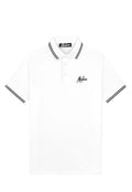 Malelions Men Formal Polo | White| Black