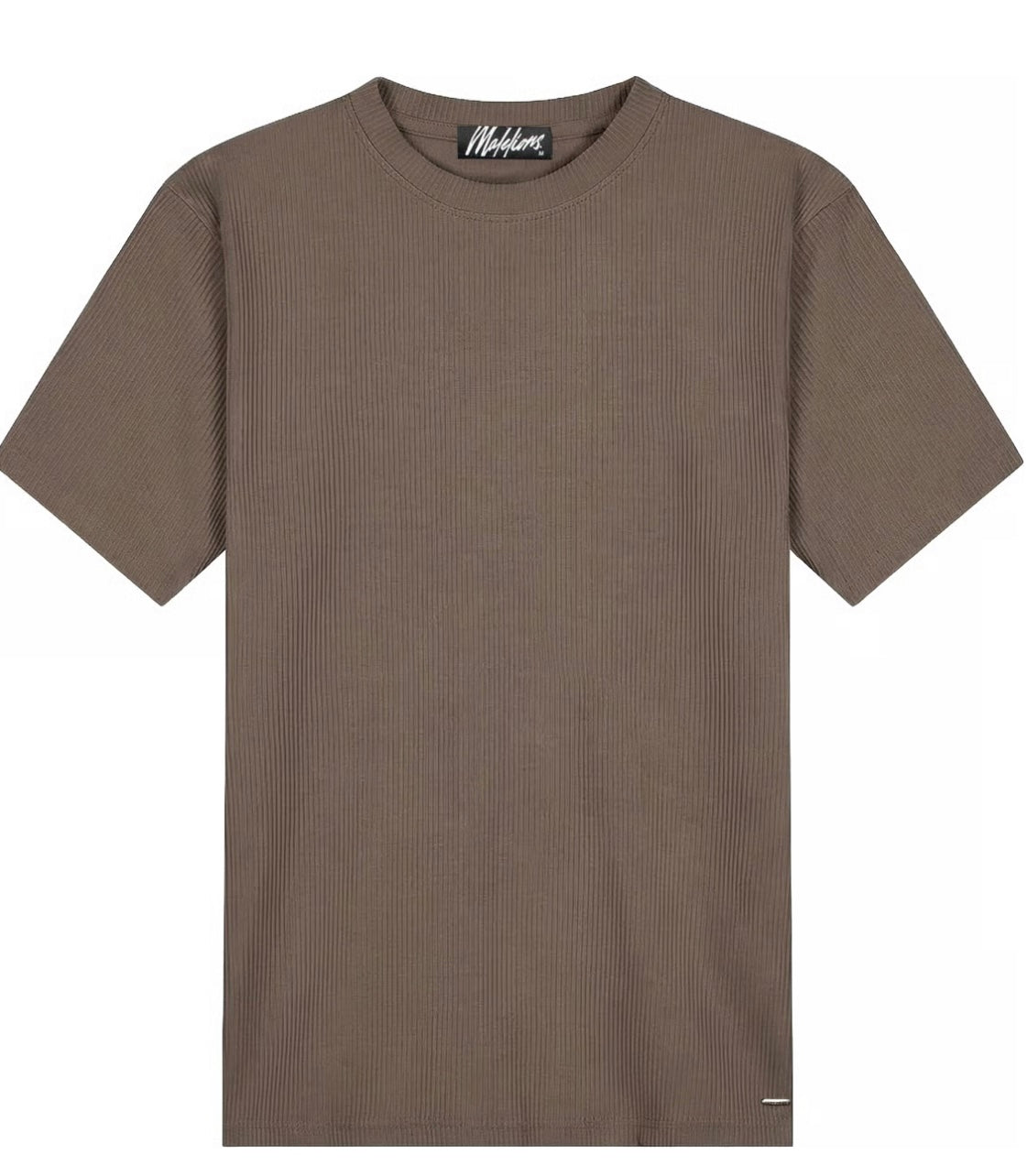 Malelions Men Ribbed T-Shirt | Brown