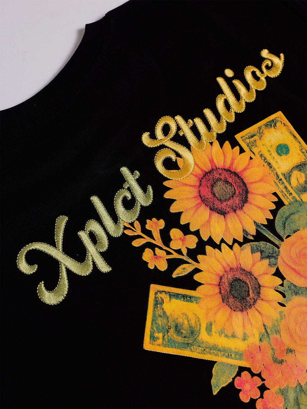 XPLCT Flowers Tee Black