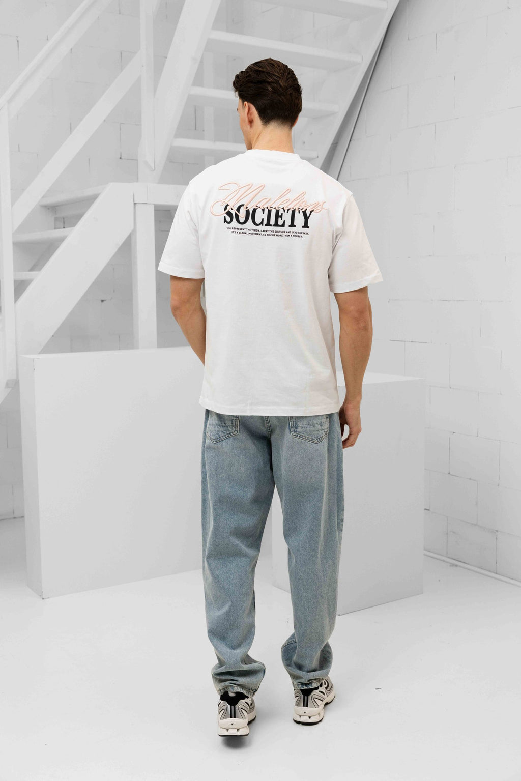 Malelions Men Society T-Shirt | White