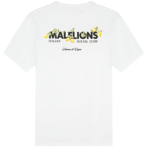 Malelions Men Limone Di Capri T-Shirt | White