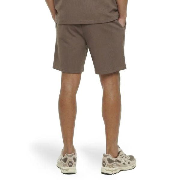 Malelions Men Ribbed Shorts | Brown