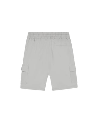 Malelions Men Capri Cargo Shorts Ice Blue