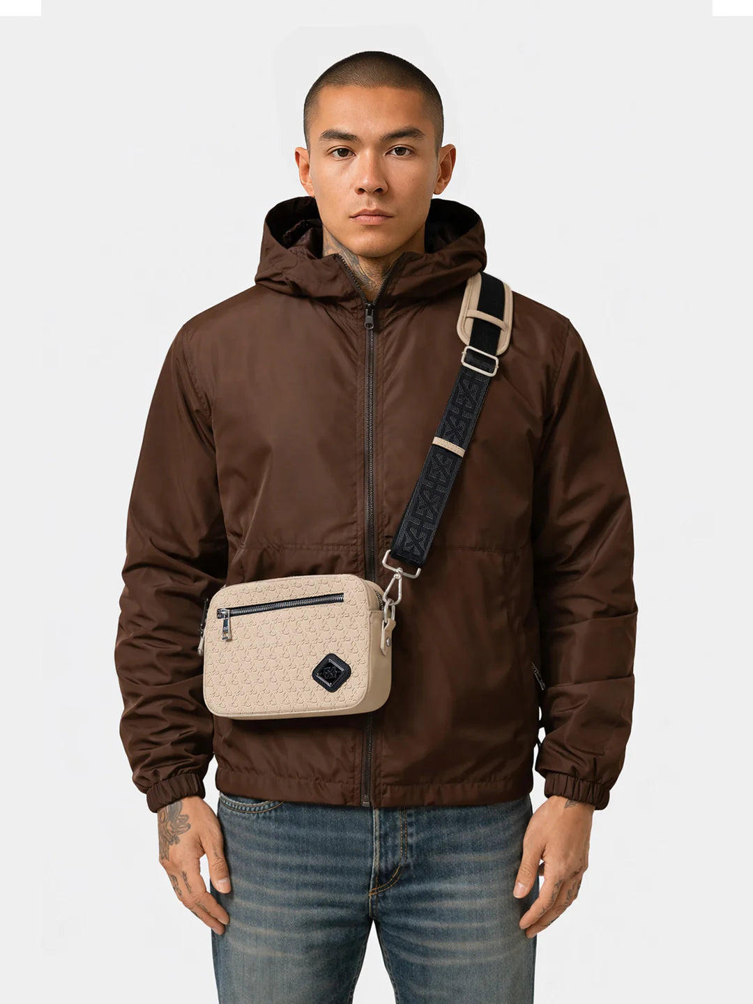 XPLCT  Ivory Bag Suede Beige