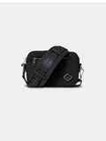 XPLCT  Ivory Bag Suede Black