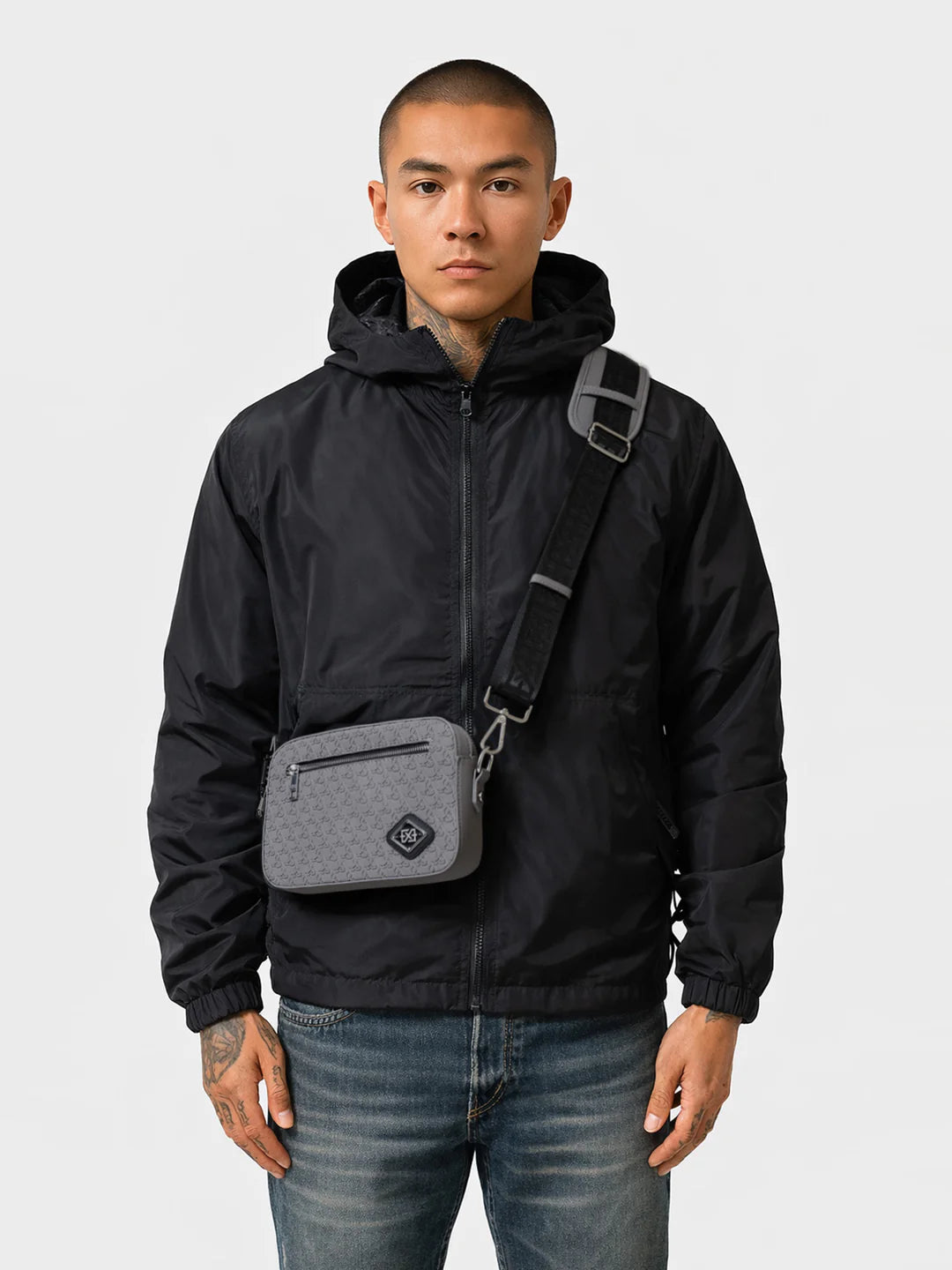 XPLCT  Ivory Bag Suede Grey