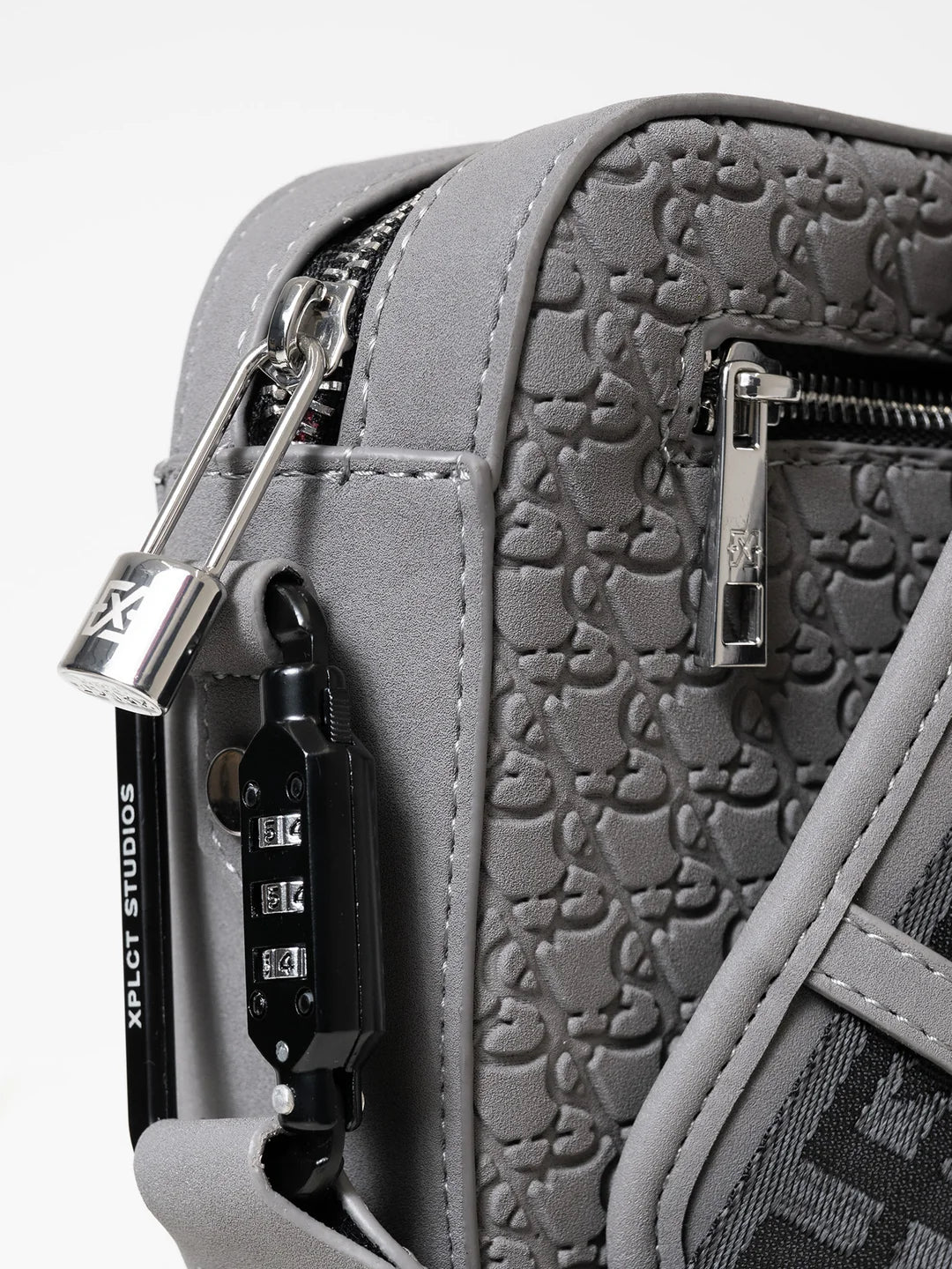 XPLCT  Ivory Bag Suede Grey