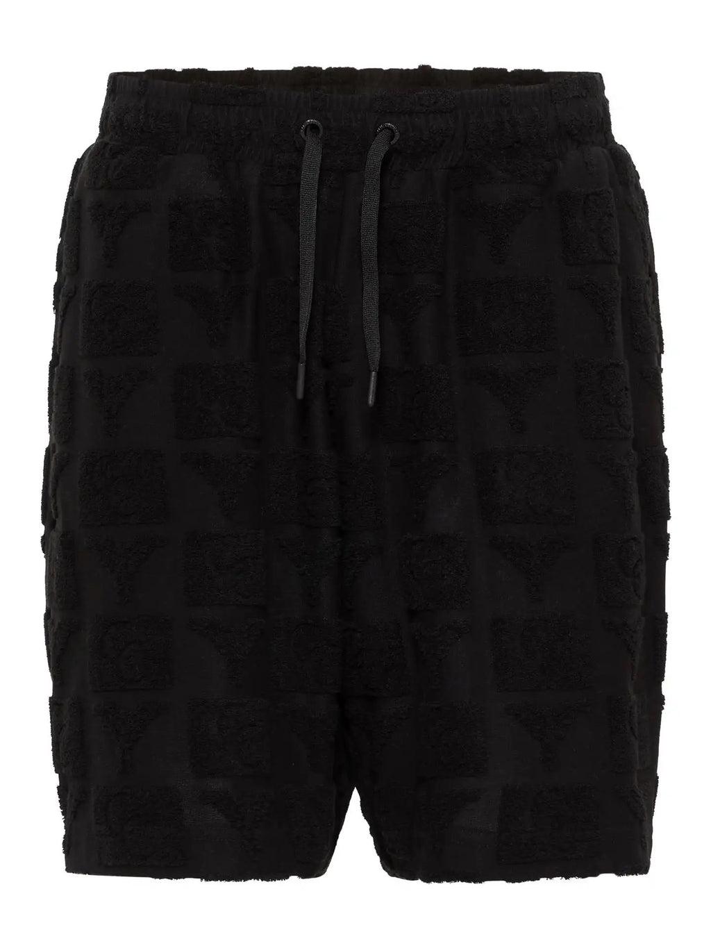 Carlo Colucci Oversize short with terry cloth Black