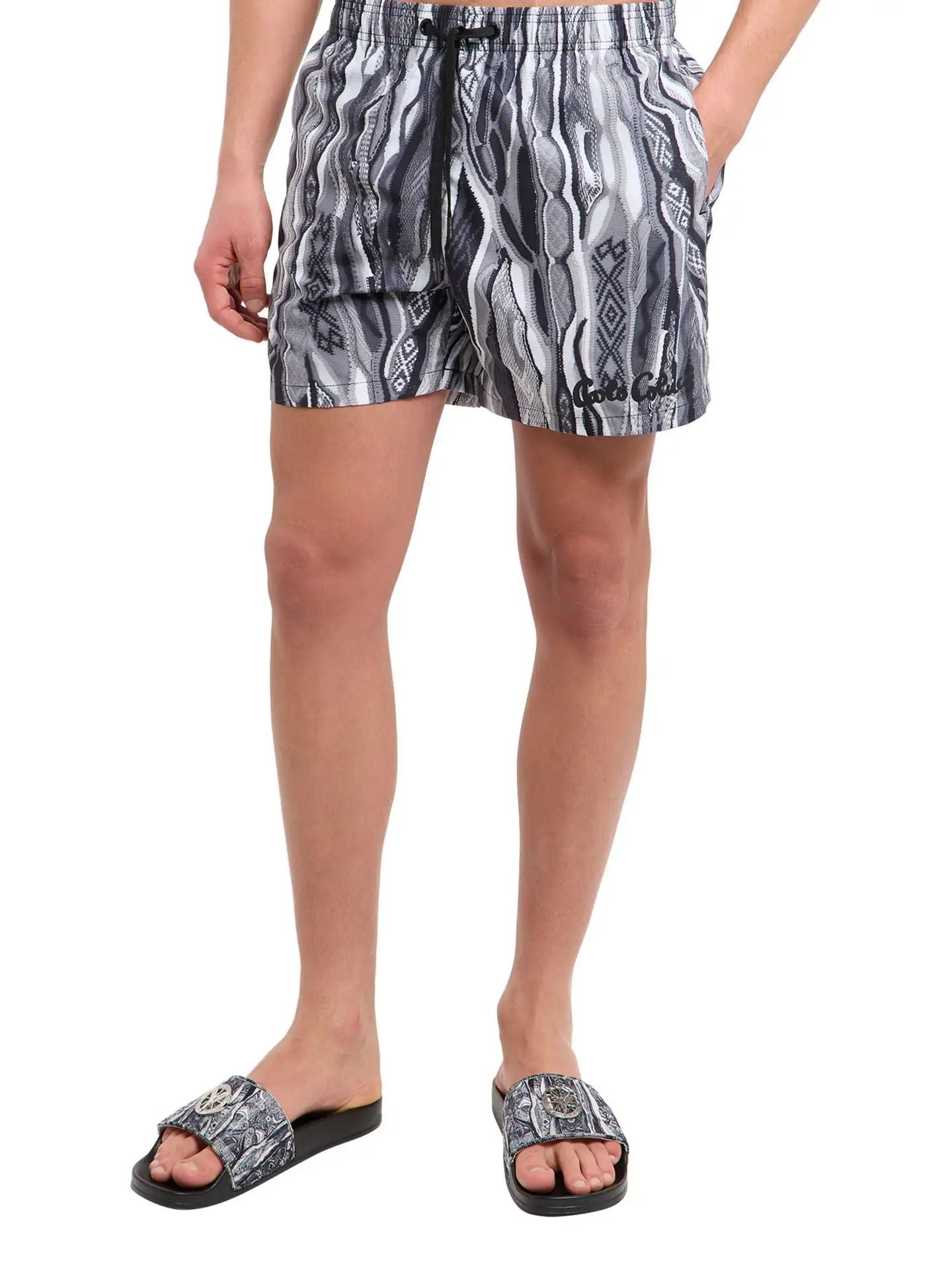 Carlo Colucci Black And White Swim short