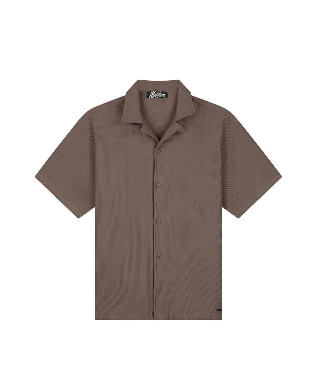 Malelions Men Emblem Seersucker Ribbed Set Brown