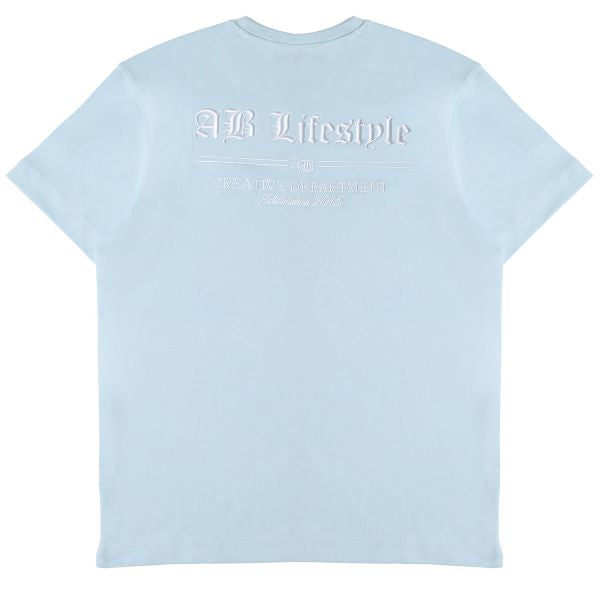 AB Lifestyle Ink Canvas T-shirt Licht Blauw