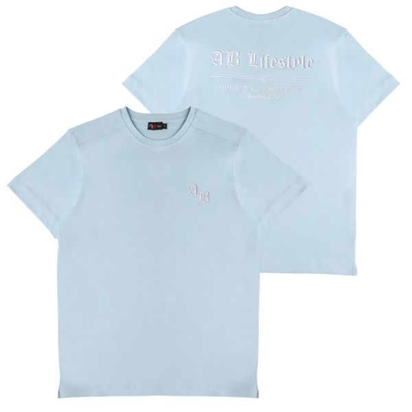 AB Lifestyle Ink Canvas T-shirt Licht Blauw