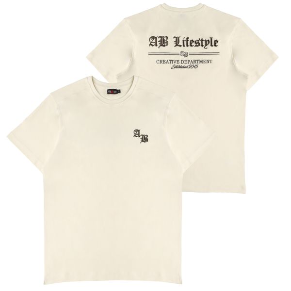 AB Lifestyle Ink Canvas T-shirt Off-White