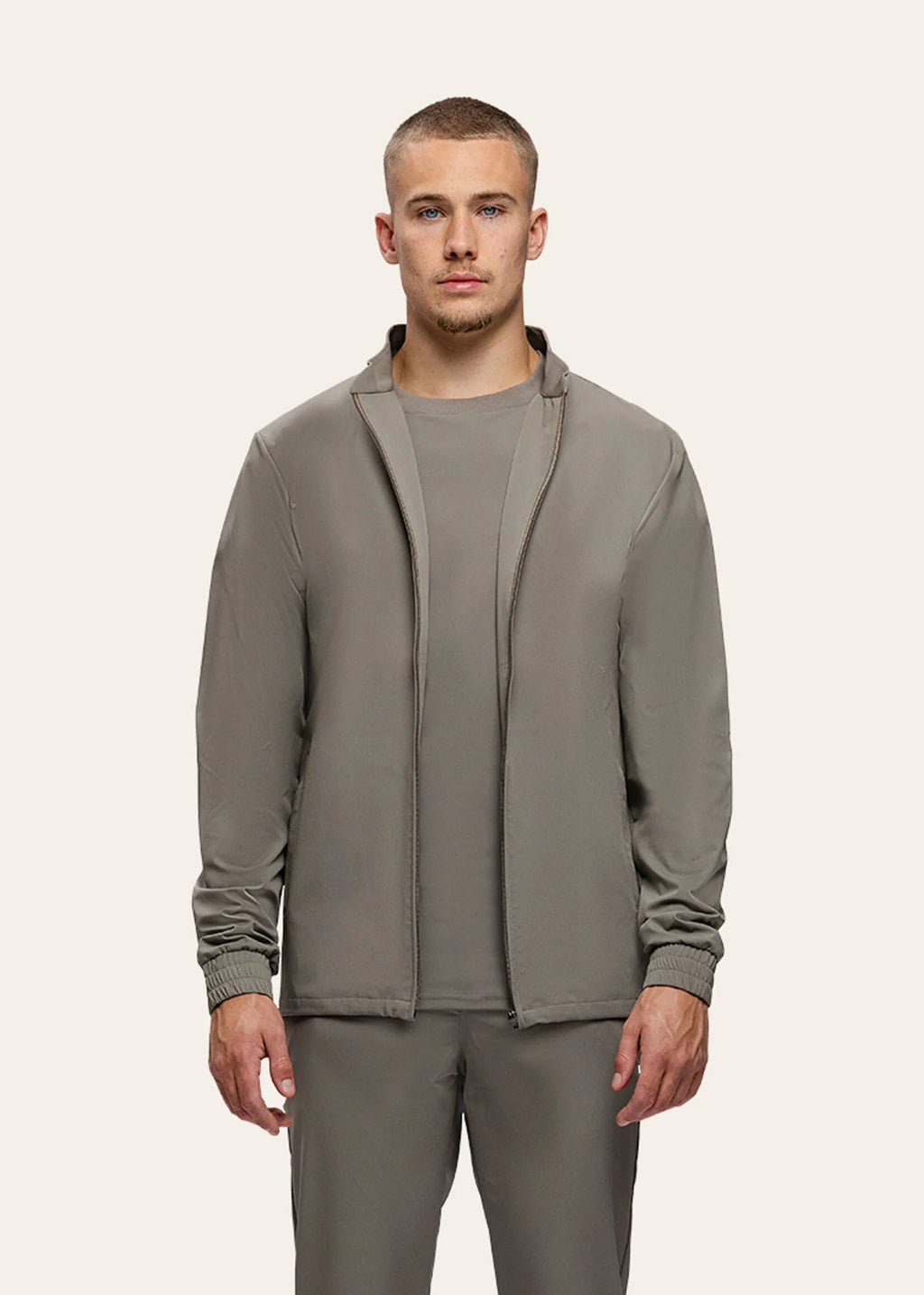 Triadoro Tracksuit Jacket Taupe