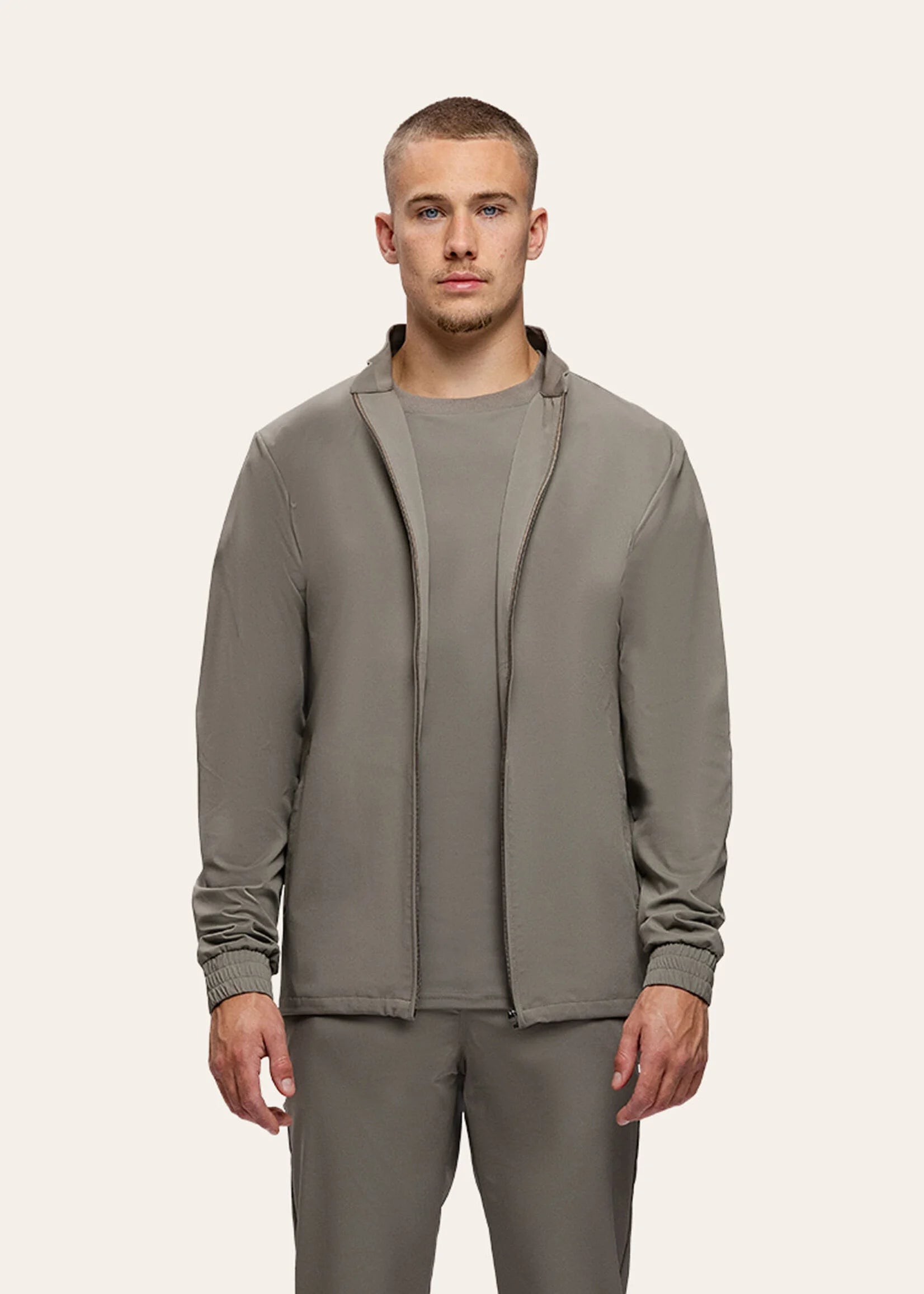 Triadoro Tracksuit Jacket Taupe
