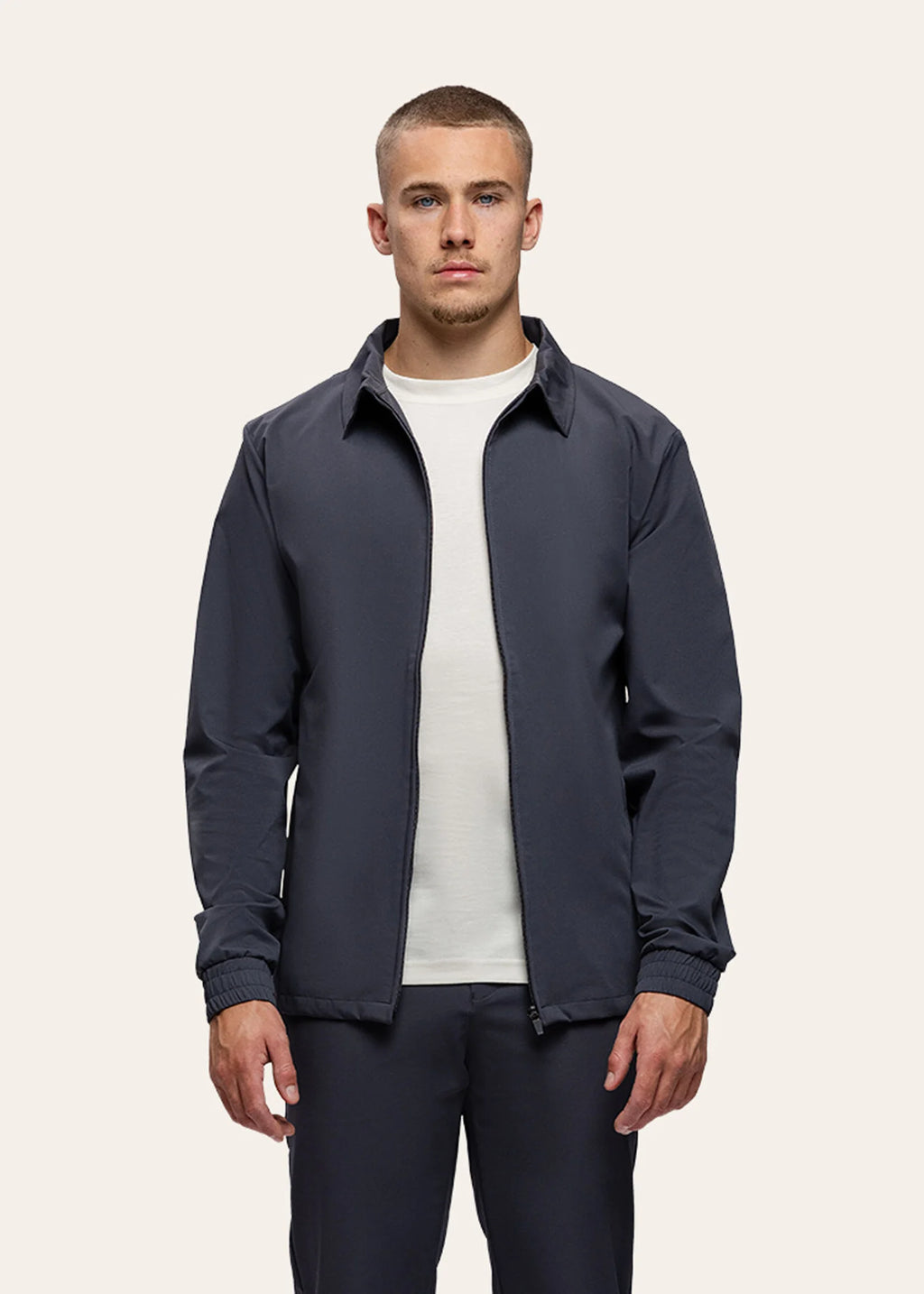 Triadoro Tracksuit Jacket with Collar Anthracite