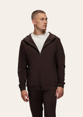 Triadoro Tracksuit Jacket with Hood Brown
